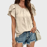 Norma™ - Blusa Texturizada com Mangas Delicadas
