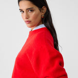 Sabina™ - Camisola clássica vermelha