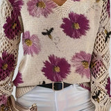 Ingride™ - Camisola elegante com padrão floral