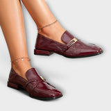 Bela™ - Mocassins Bordô brilhantes