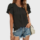 Norma™ - Blusa Texturizada com Mangas Delicadas