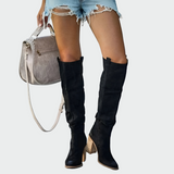 Florência™ - Botas de couro até ao joelho