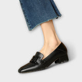 Luz™ - Mocassins aconchegantes com salto pequeno