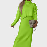 Severina™ - Conjunto elegante de duas peças em malha