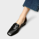 Luz™ - Mocassins aconchegantes com salto pequeno