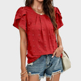 Norma™ - Blusa Texturizada com Mangas Delicadas