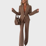 Leontina™ - Conjunto de fato de duas peças elegante