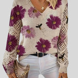 Ingride™ - Camisola elegante com padrão floral