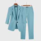 Lara™  - Conjunto de blazer e calças de duas peças