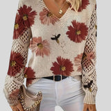Ingride™ - Camisola elegante com padrão floral