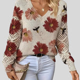 Ingride™ - Camisola elegante com padrão floral