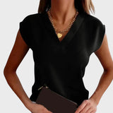 Mariana™ - Top com decote e mangas largas