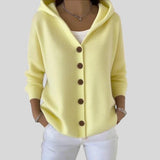 Jéssica™  - Cardigan com capuz