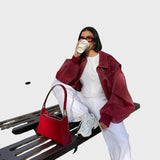 Silvana™ - Casaco de couro