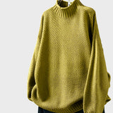 Flor™ - Camisola Oversized com Gola Alta e Textura Aconchegante