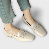 Luz™ - Mocassins aconchegantes com salto pequeno