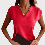 Mariana™ - Top com decote e mangas largas