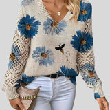 Ingride™ - Camisola elegante com padrão floral