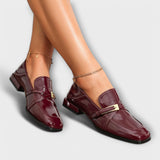 Bela™ - Mocassins Bordô brilhantes