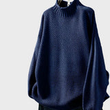 Flor™ - Camisola Oversized com Gola Alta e Textura Aconchegante