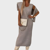 Severina™ - Conjunto elegante de duas peças em malha