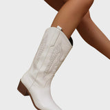 Gisela™ - Botas de couro cowboy