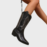 Gisela™ - Botas de couro cowboy