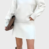 Luena™ - Conjunto elegante de duas peças em malha