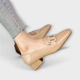 Luz™ - Mocassins aconchegantes com salto pequeno