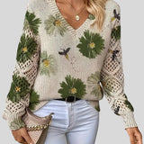 Ingride™ - Camisola elegante com padrão floral
