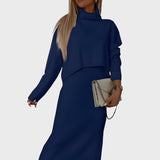 Severina™ - Conjunto elegante de duas peças em malha