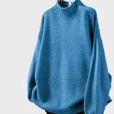 Flor™ - Camisola Oversized com Gola Alta e Textura Aconchegante