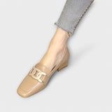 Luz™ - Mocassins aconchegantes com salto pequeno