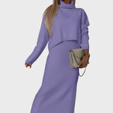 Severina™ - Conjunto elegante de duas peças em malha