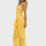 Aurora™ -  Vestido maxi com folhos