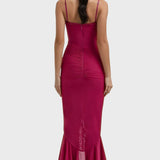 Aurora™ -  Vestido maxi com folhos