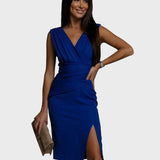 Bárbara™ - Vestido elegante com corte envolvente