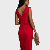 Bárbara™ - Vestido elegante com corte envolvente