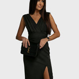Bárbara™ - Vestido elegante com corte envolvente