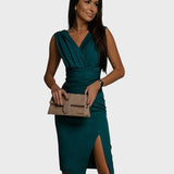 Bárbara™ - Vestido elegante com corte envolvente