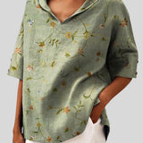 Aida™ - Blusa de Linho com vários padrões