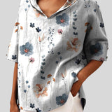 Aida™ - Blusa de Linho com vários padrões