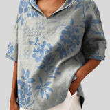 Aida™ - Blusa de Linho com vários padrões