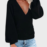 Débora™ - Camisola em Malha Canelado