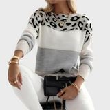 Luna™ - Camisola Casual com Design de Leopardo