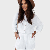 Cecília™ - Conjunto Santorini Camisa e Calções