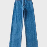 Luciana™ - Calças Jeans Reta Wide Leg