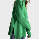 Larissa™ - Camisola em Malha Oversize de Gola Alta