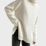 Larissa™ - Camisola em Malha Oversize de Gola Alta
