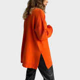 Larissa™ - Camisola em Malha Oversize de Gola Alta